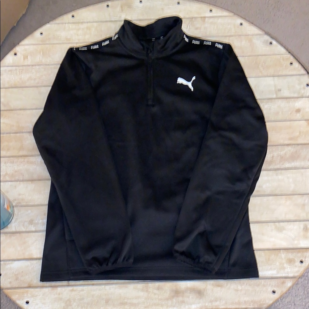 Puma Black Pullover with White Logo